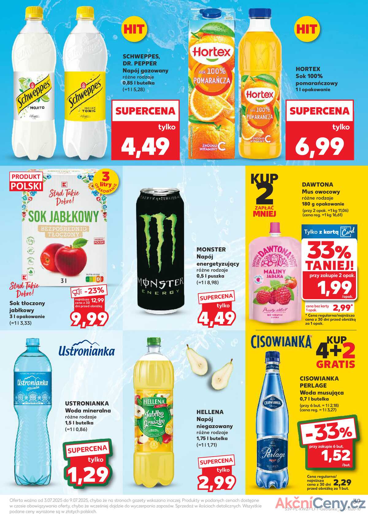 Leták Kaufland Polsko 3.7.-9.7.2025 - Noviny týdne strana 39