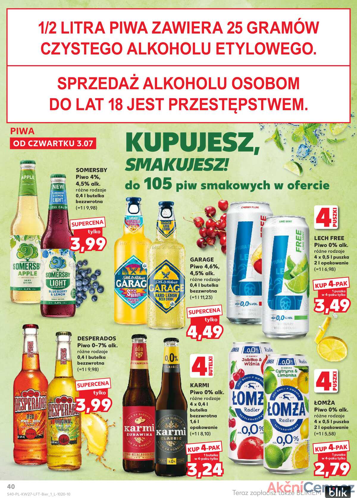 Leták Kaufland Polsko 3.7.-9.7.2025 - Noviny týdne strana 40
