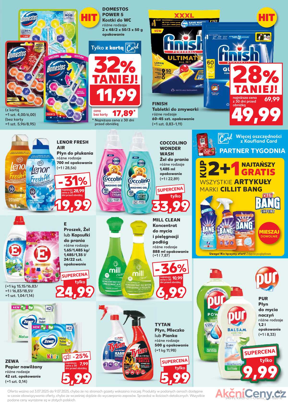 Leták Kaufland Polsko 3.7.-9.7.2025 - Noviny týdne strana 45