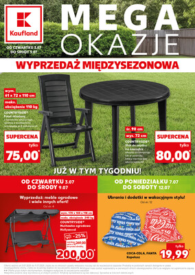 Leták Kaufland Polsko 3.7.-9.7.2025