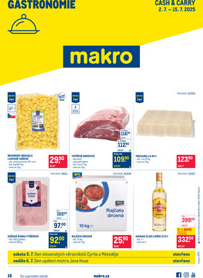 Makro Gastronomie do 15.7.