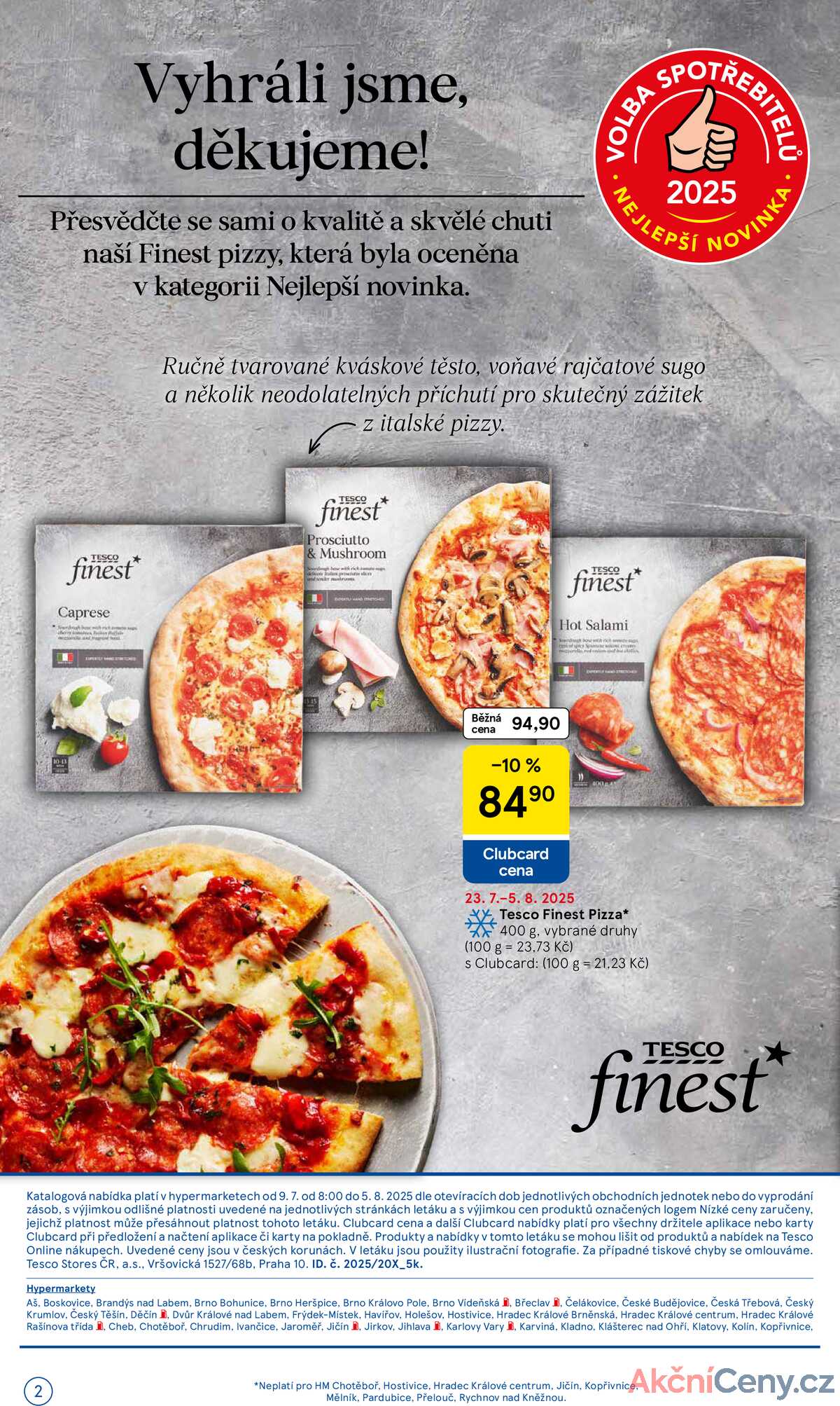 Tesco malé hypermarkety katalog od 9.7. do 5.8.2025 strana 2