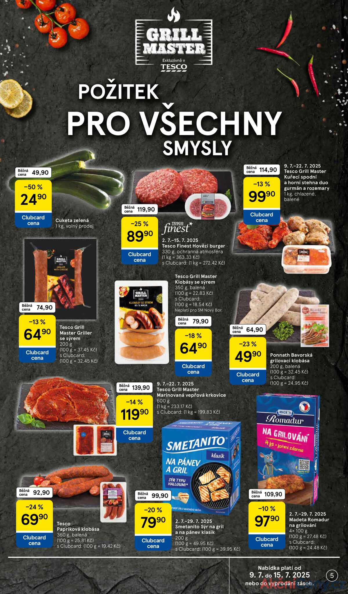 Tesco supermarkety od 9.7. do 15.7.2025 strana 5