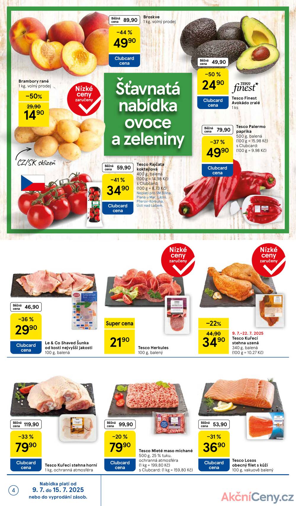 Leták Tesco - Tesco supermarkety od 9.7. do 15.7.2025 - strana 4