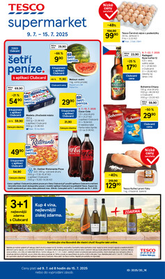 Tesco supermarkety od 9.7. do 15.7.2025