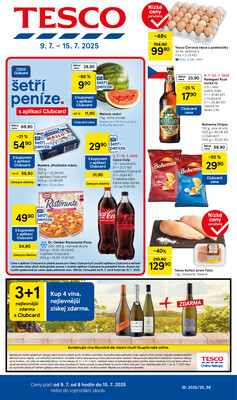 Tesco malé hypermarkety od 9.7. do 15.7.2025