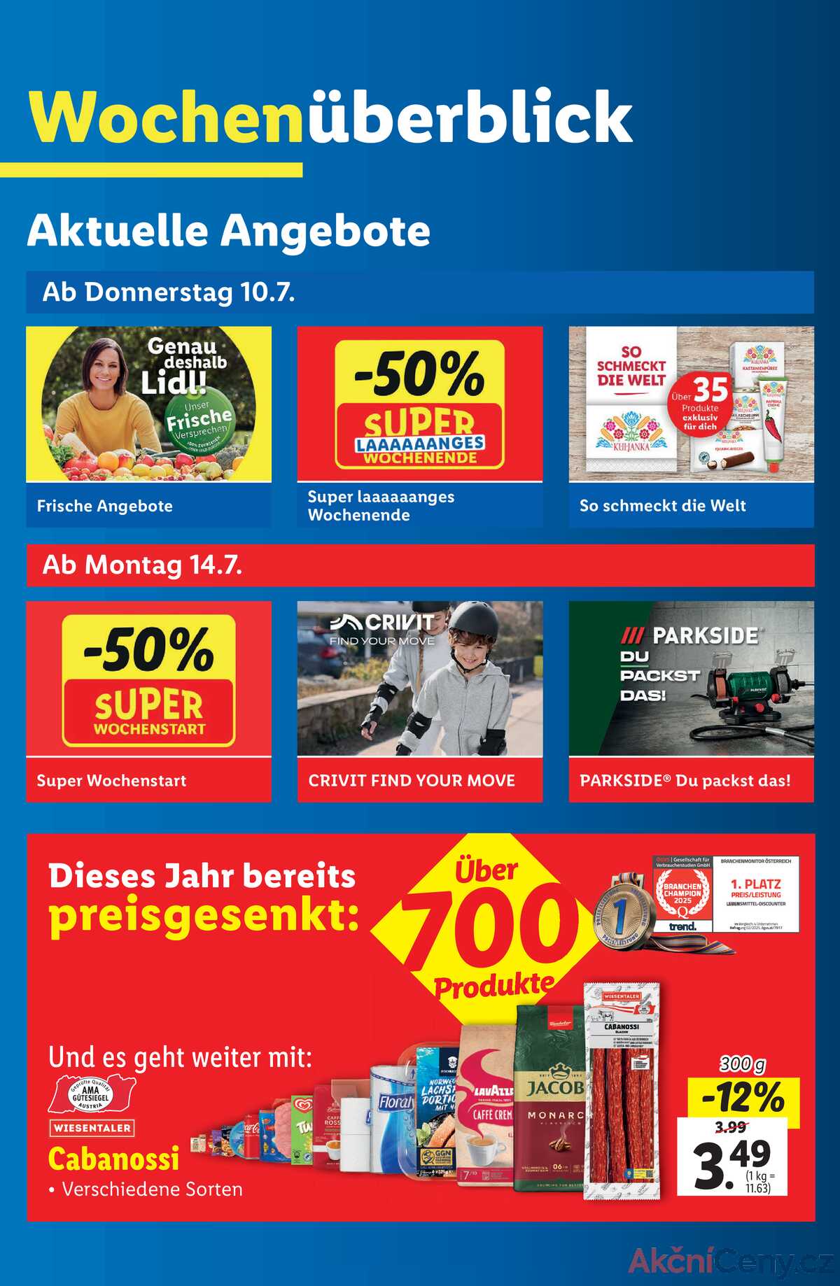 Leták Lidl Rakousko 10.7.-16.7.2025 strana 2