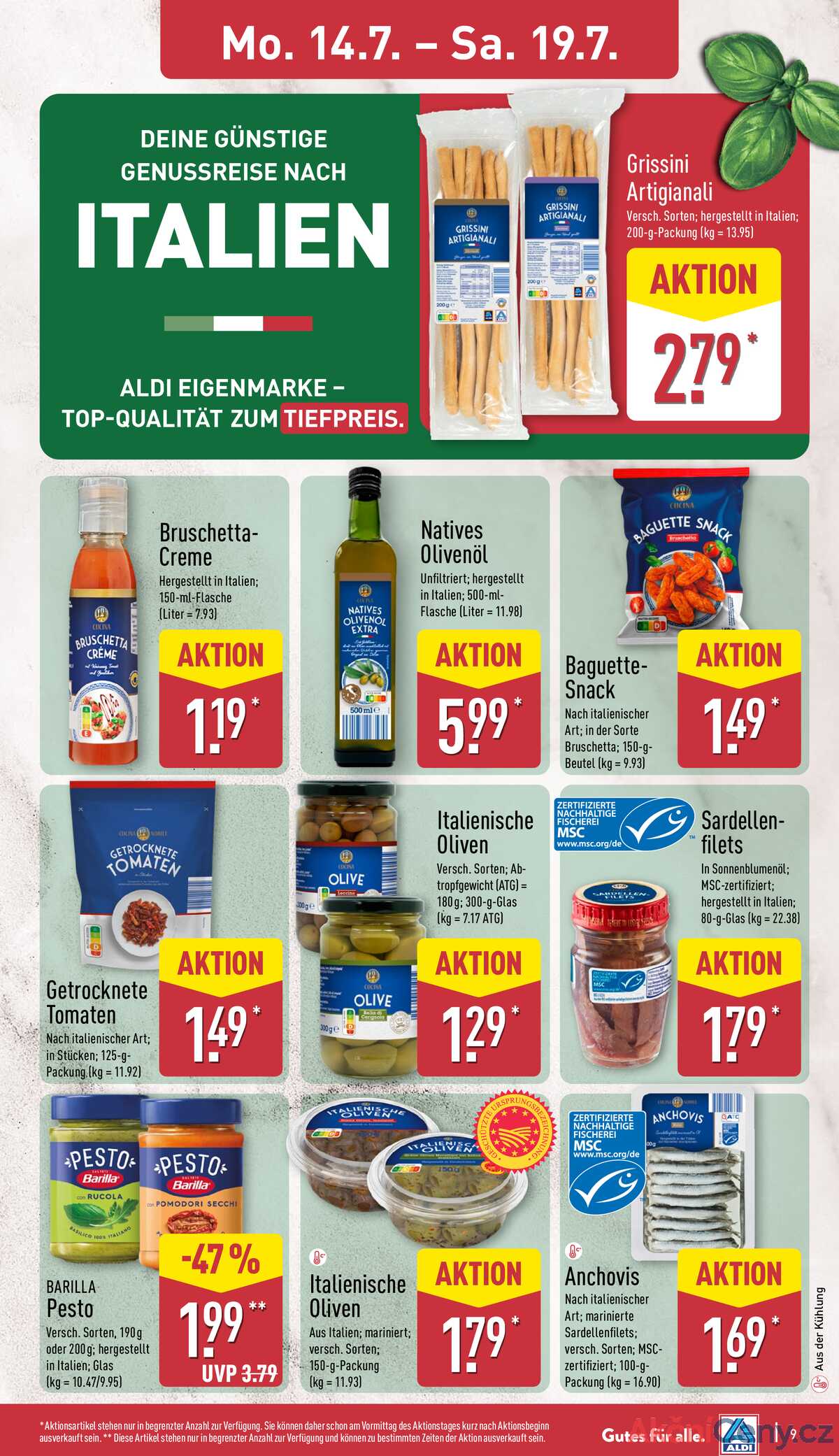 Leták ALDI Německo 14.7.-20.7.2025 strana 9