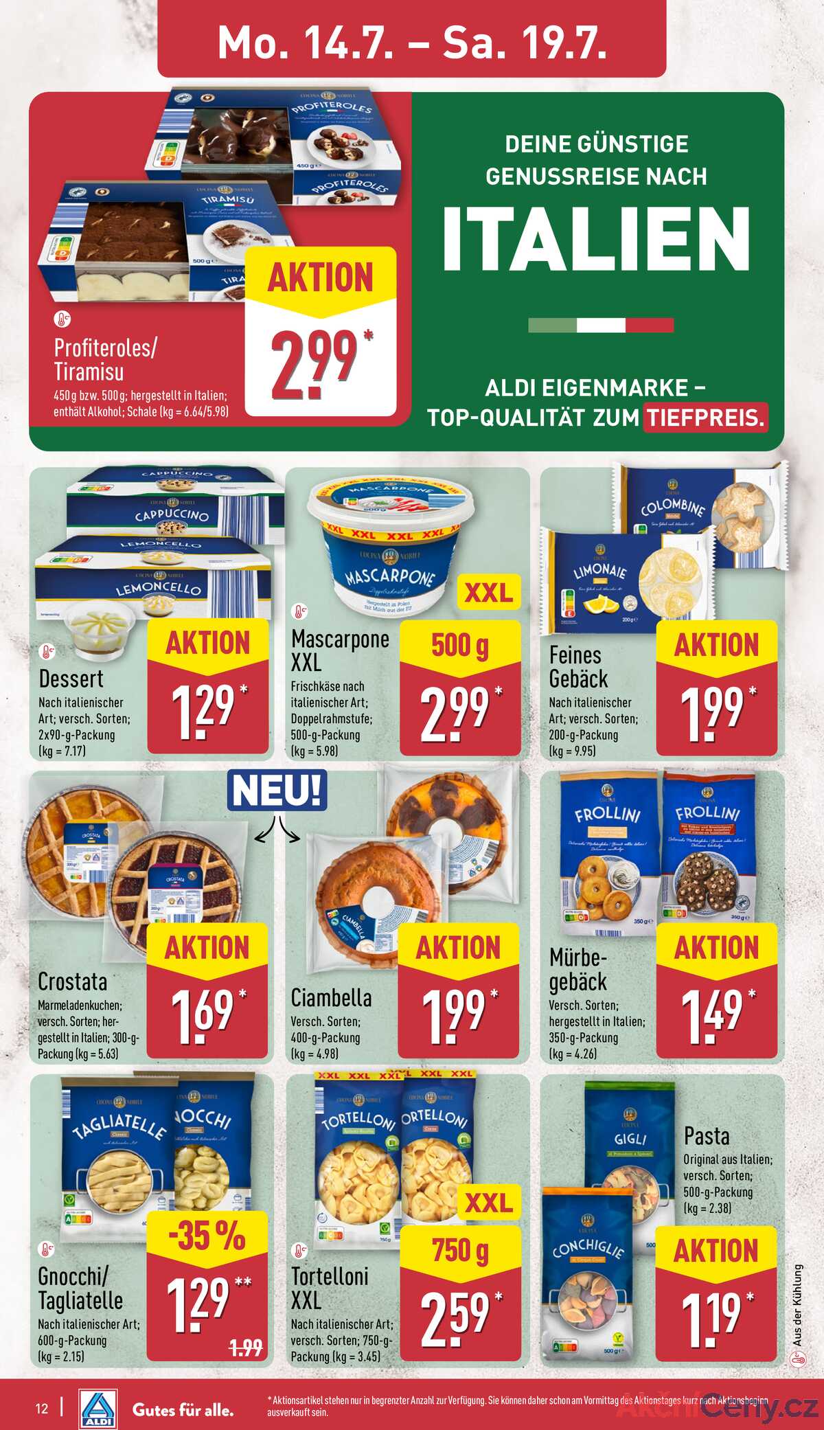 Leták ALDI Německo 14.7.-20.7.2025 strana 12