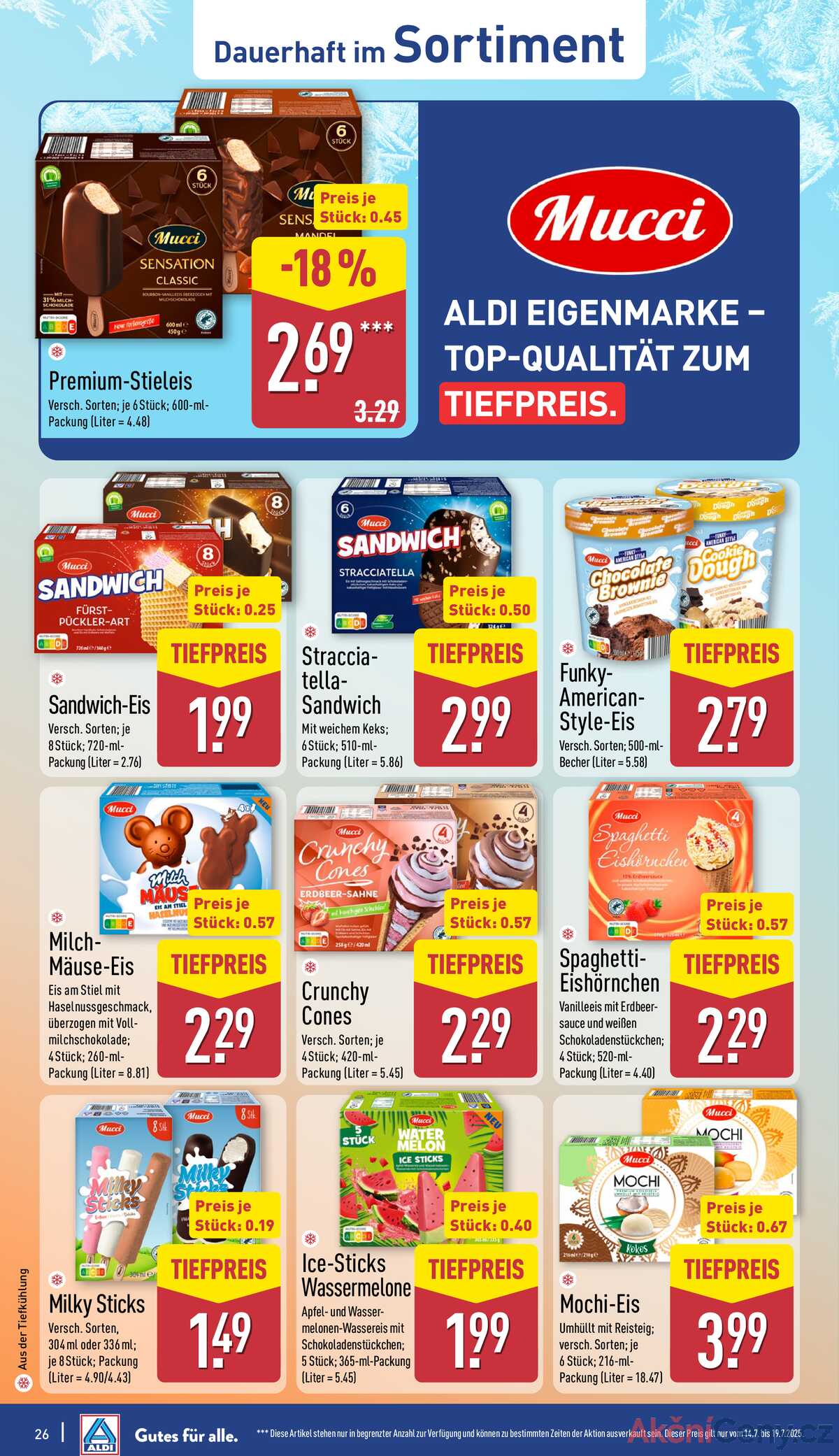 Leták ALDI Německo 14.7.-20.7.2025 strana 26