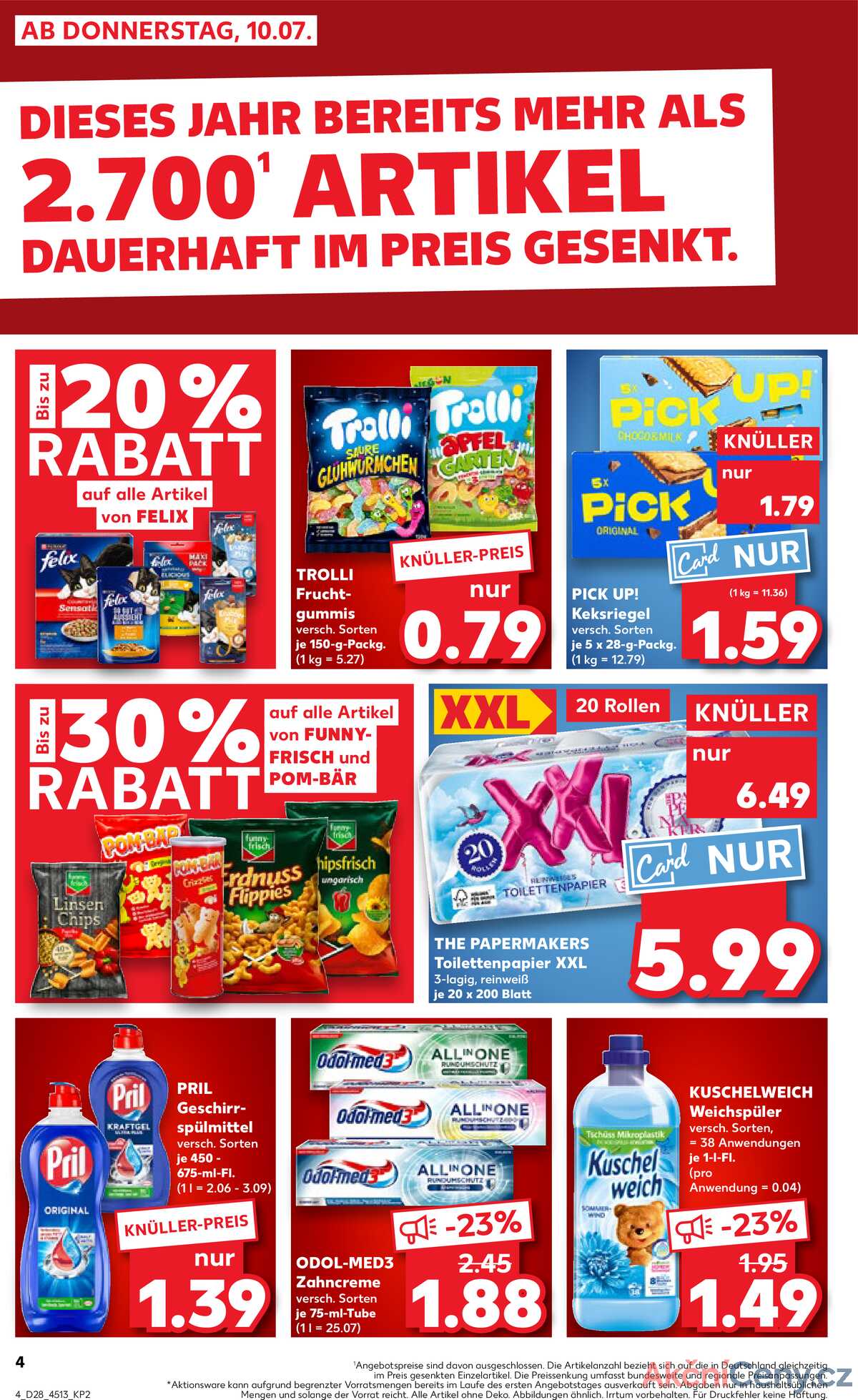Leták Kaufland Německo 10.7.-16.7.2025 strana 4