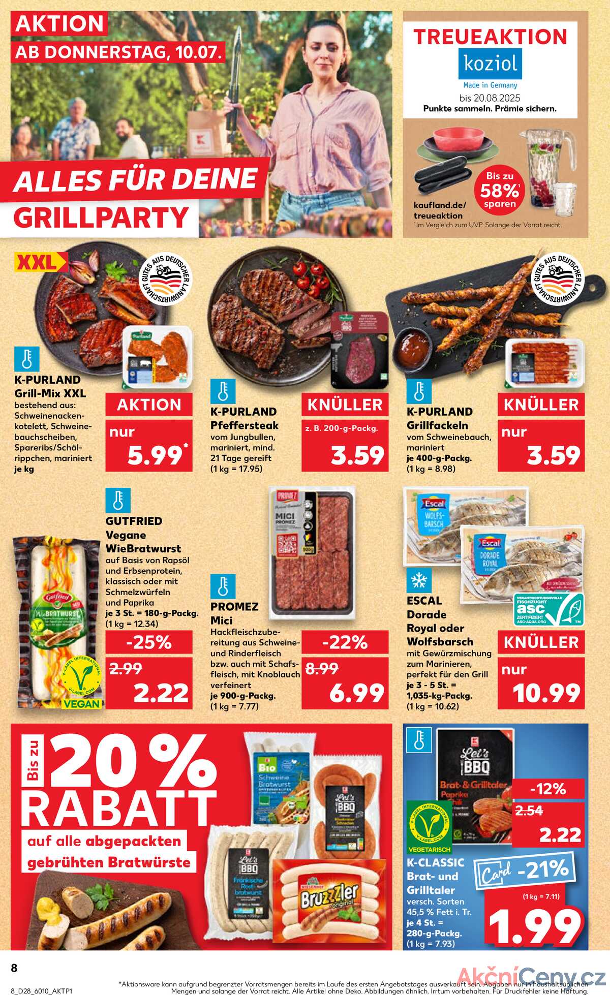 Leták Kaufland Německo 10.7.-16.7.2025 strana 8