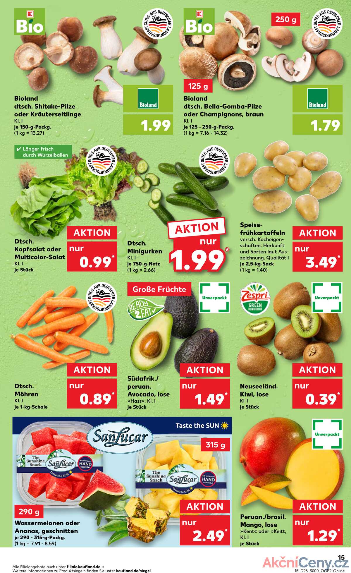 Leták Kaufland Německo 10.7.-16.7.2025 strana 15