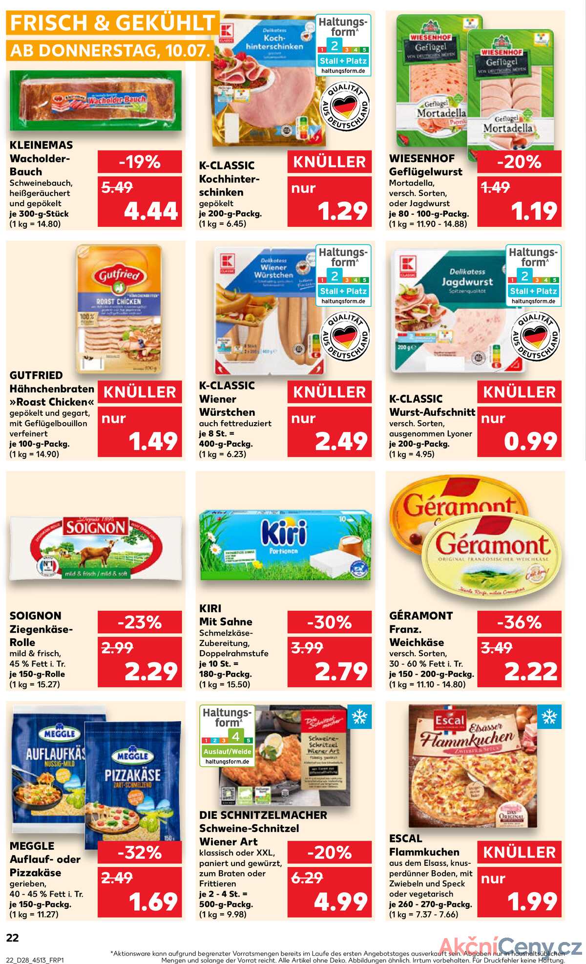 Leták Kaufland Německo 10.7.-16.7.2025 strana 22