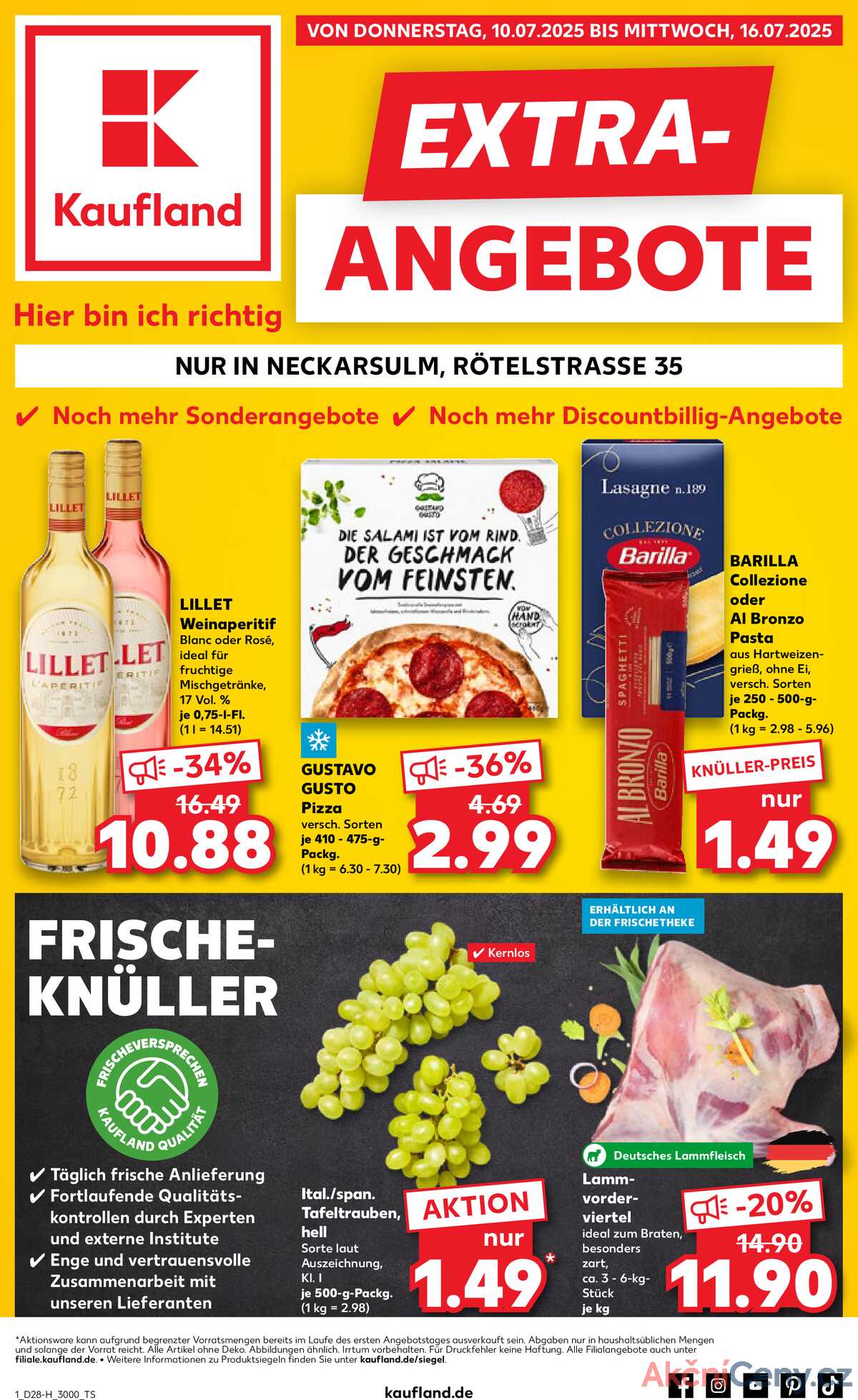 Leták Kaufland Německo 10.7.-16.7.2025 - Nabídky navíc strana 1