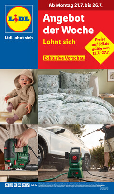 Leták Lidl Německo 21.7.-26.7.2025