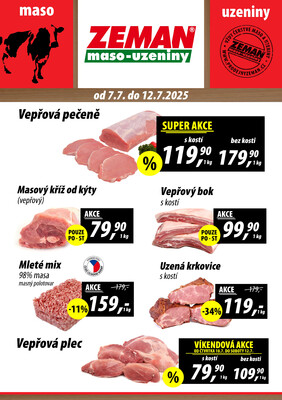 ZEMAN maso-uzeniny letáky