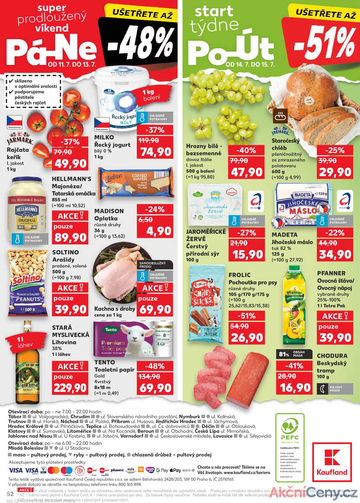 Kaufland 9.7. - 15.7. - Kaufland - Jindřichův Hradec strana 52