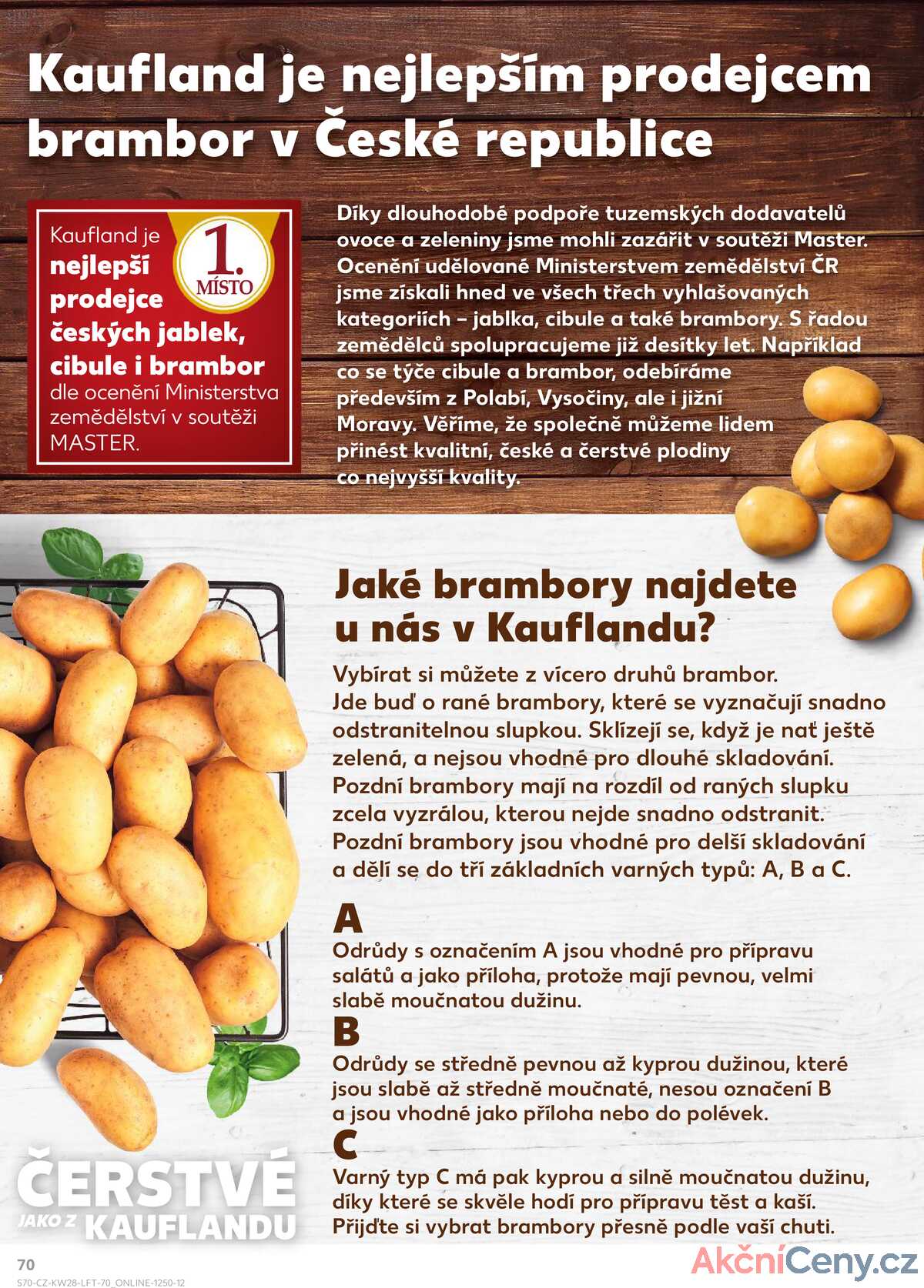 Kaufland 9.7. - 15.7. - Kaufland - Praha 5 (Stodůlky) strana 70