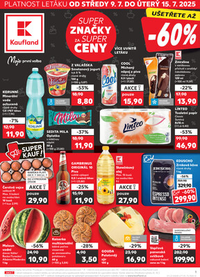 Leták Kaufland 9.7. - 15.7. - Kaufland - Praha 8 (Libeň)