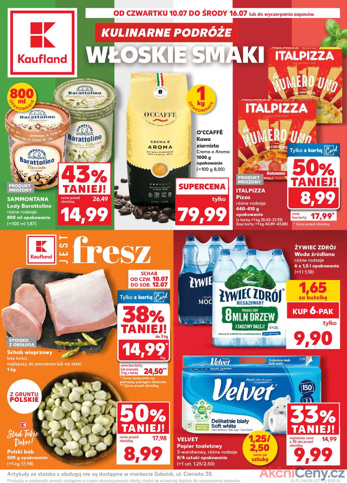 Leták Kaufland Polsko 10.7.-16.7.2025 - Noviny týdne strana 1