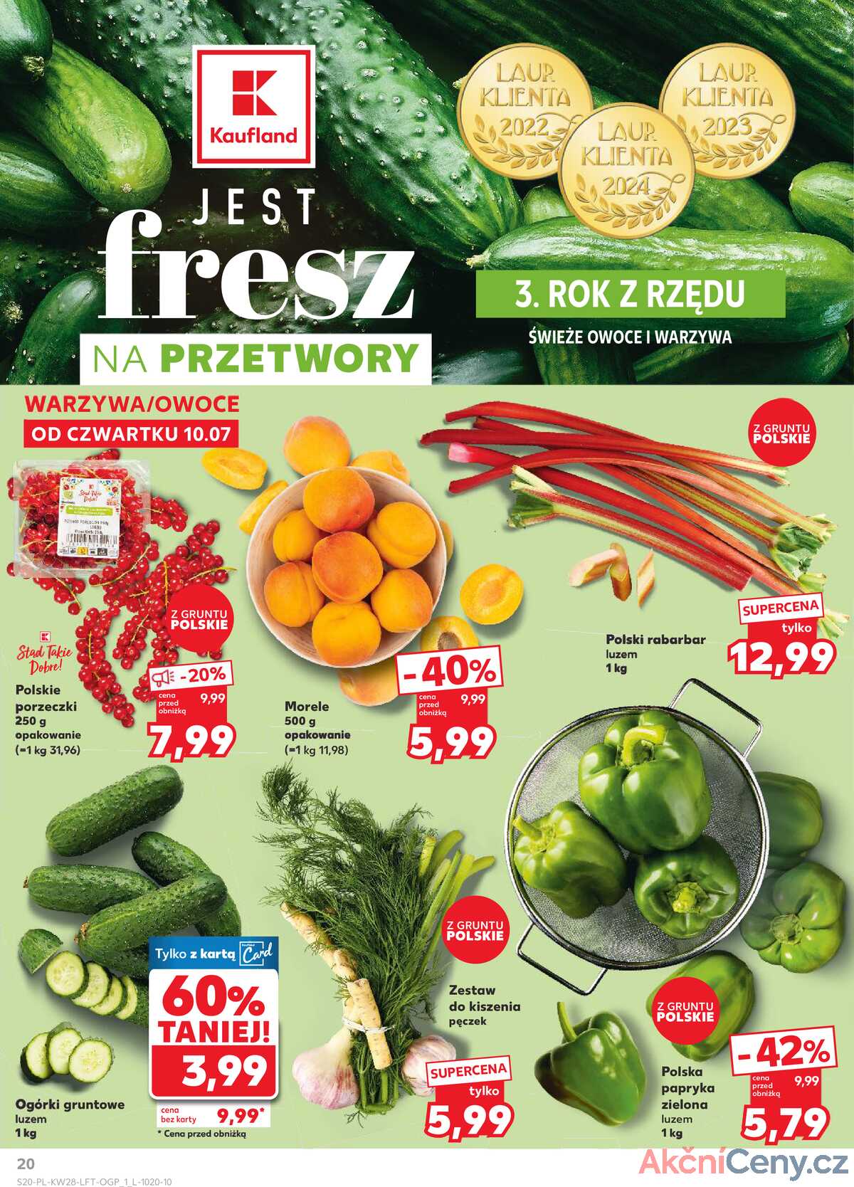 Leták Kaufland Polsko 10.7.-16.7.2025 - Noviny týdne strana 20