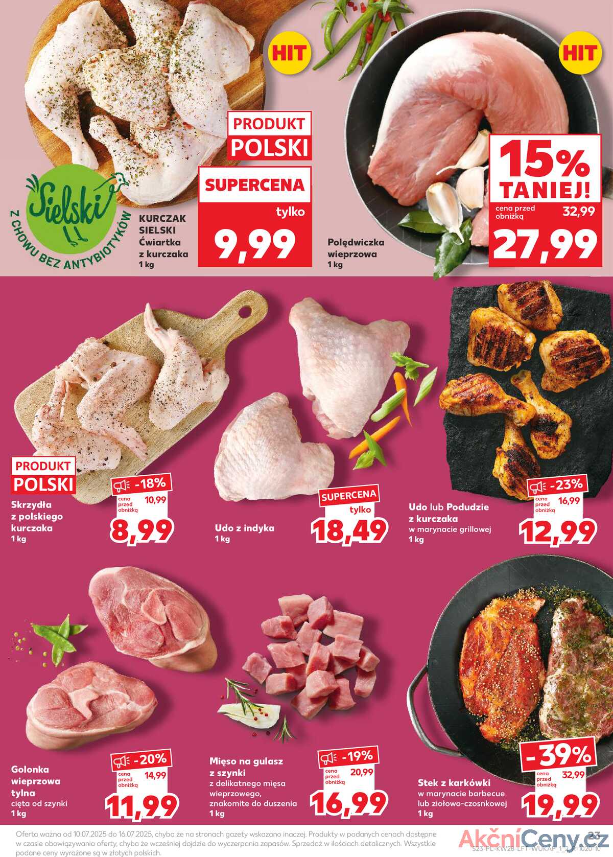 Leták Kaufland Polsko 10.7.-16.7.2025 - Noviny týdne strana 23