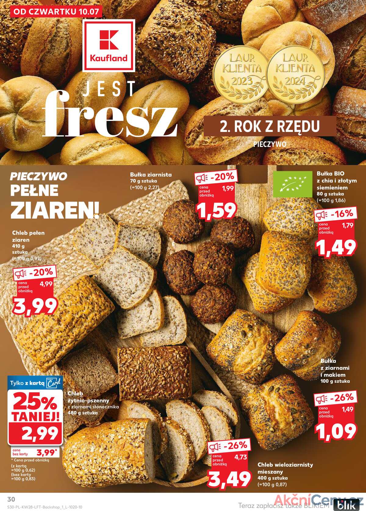 Leták Kaufland Polsko 10.7.-16.7.2025 - Noviny týdne strana 30