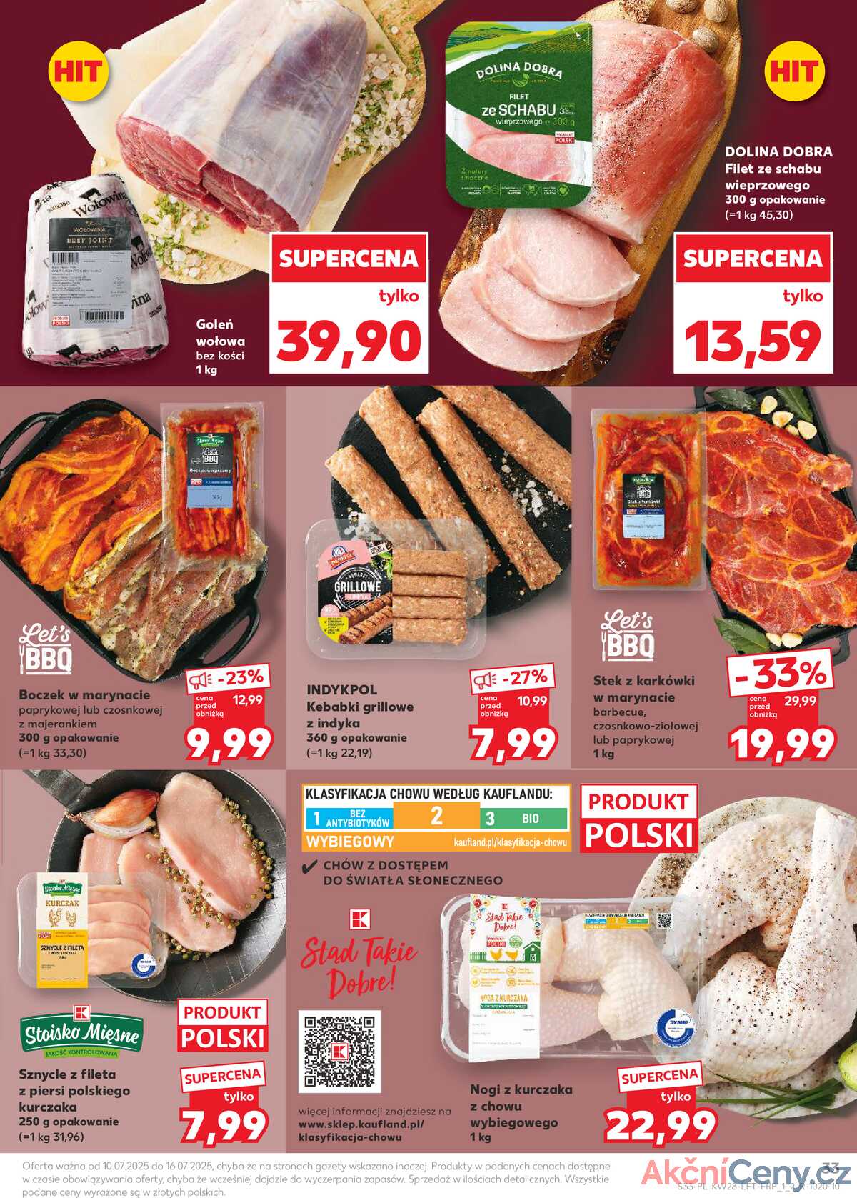 Leták Kaufland Polsko 10.7.-16.7.2025 - Noviny týdne strana 33