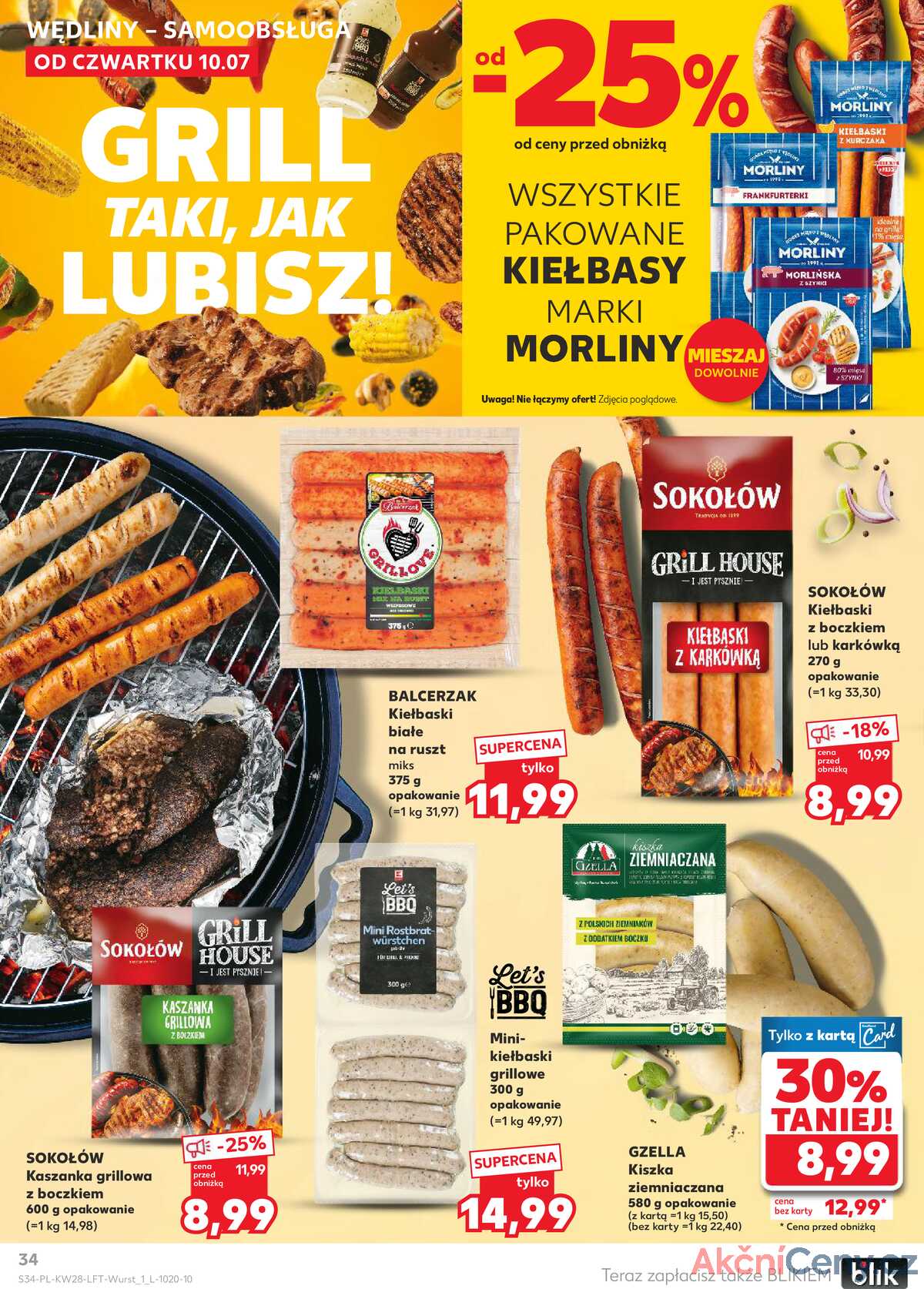 Leták Kaufland Polsko 10.7.-16.7.2025 - Noviny týdne strana 34