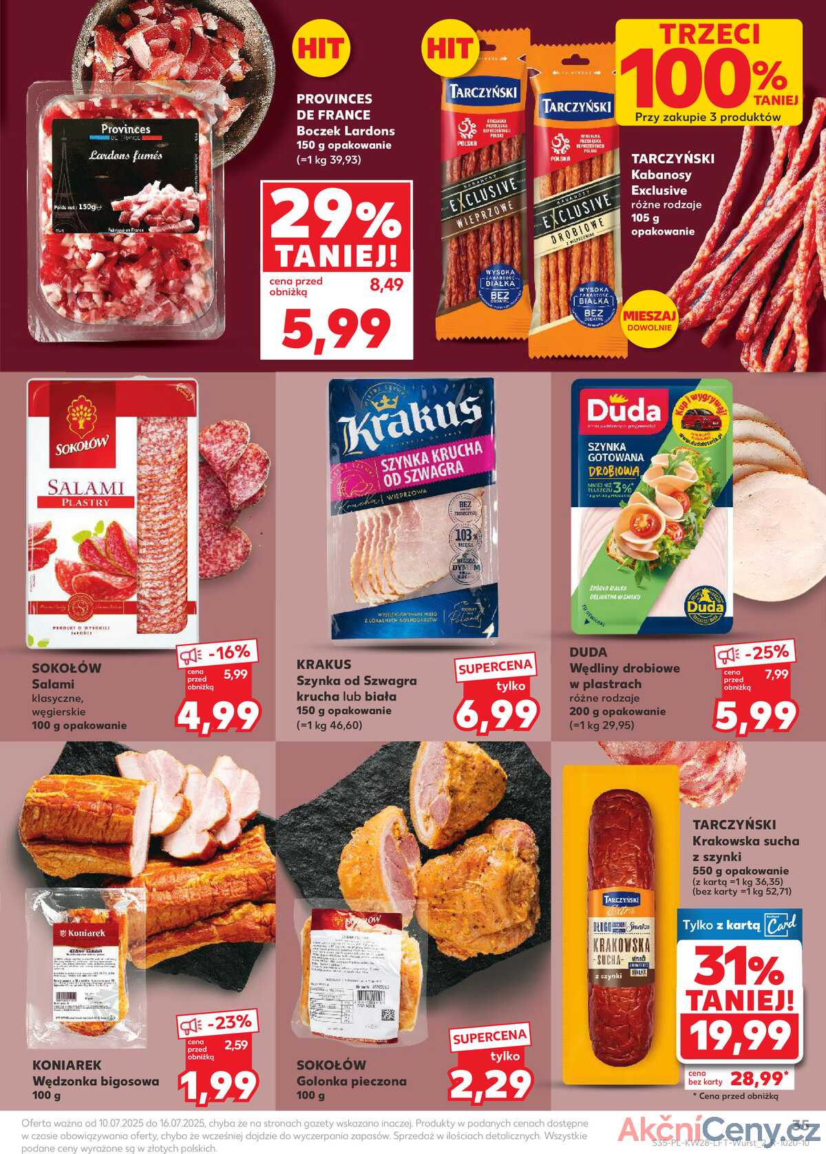 Leták Kaufland Polsko 10.7.-16.7.2025 - Noviny týdne strana 35