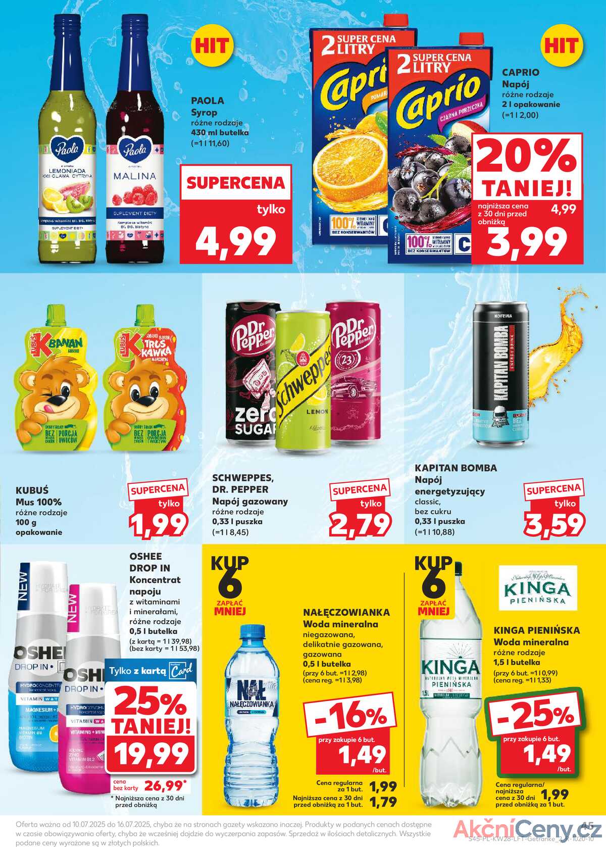 Leták Kaufland Polsko 10.7.-16.7.2025 - Noviny týdne strana 45