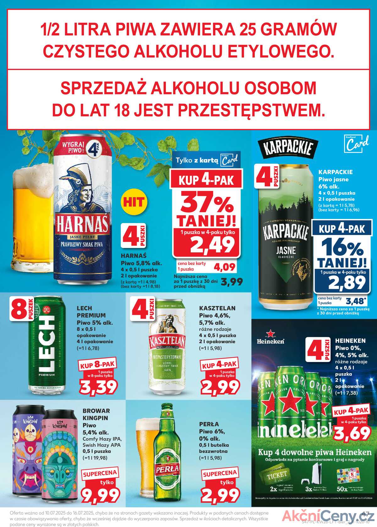 Leták Kaufland Polsko 10.7.-16.7.2025 - Noviny týdne strana 47