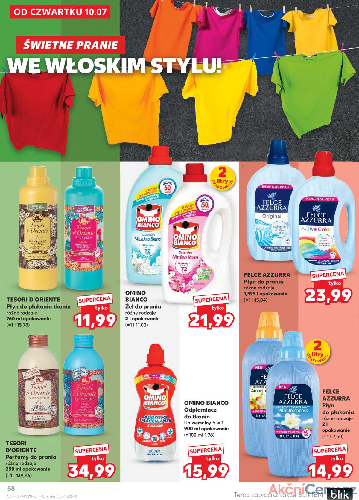 Leták Kaufland Polsko 10.7.-16.7.2025 - Noviny týdne strana 58