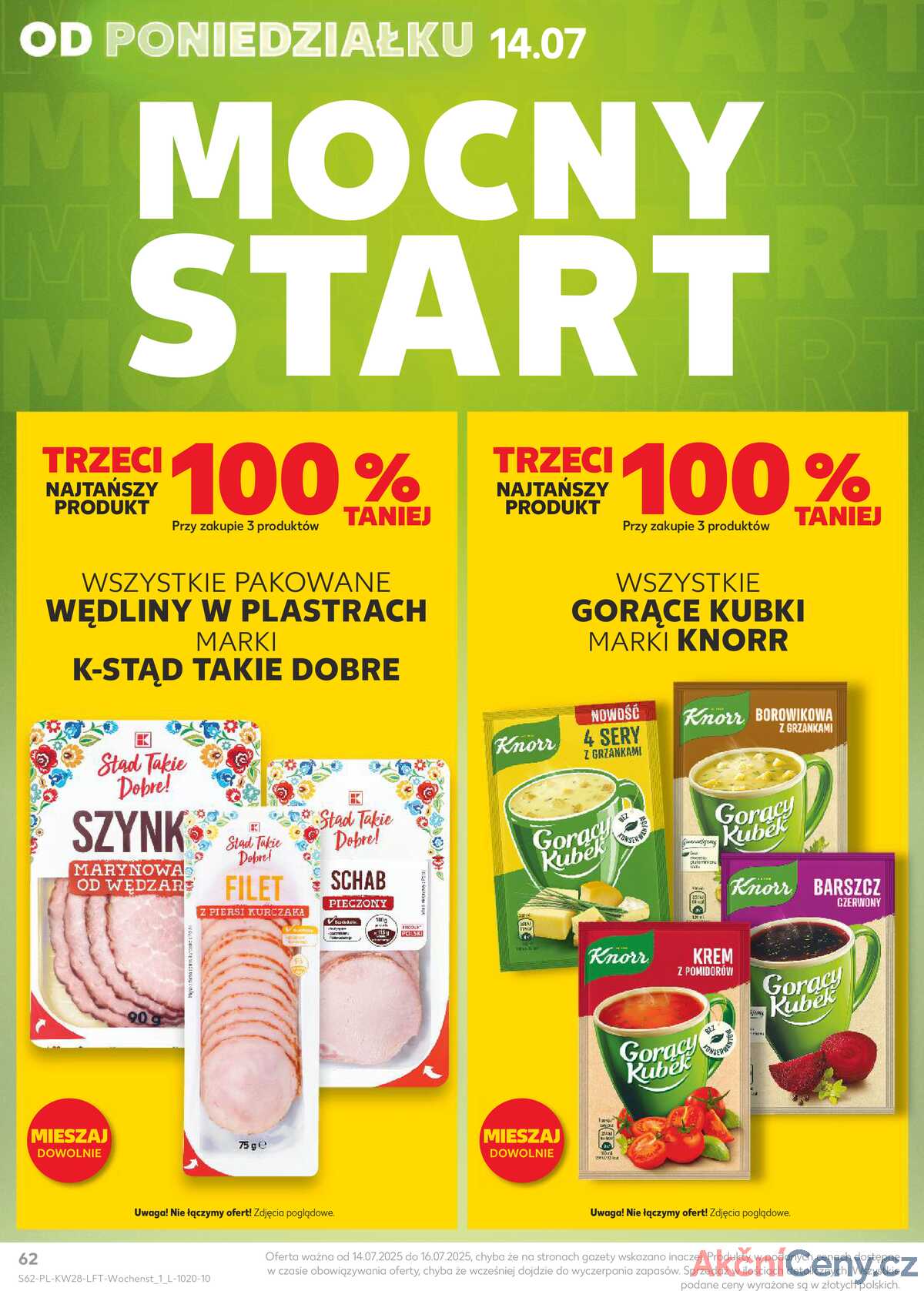 Leták Kaufland Polsko 10.7.-16.7.2025 - Noviny týdne strana 62