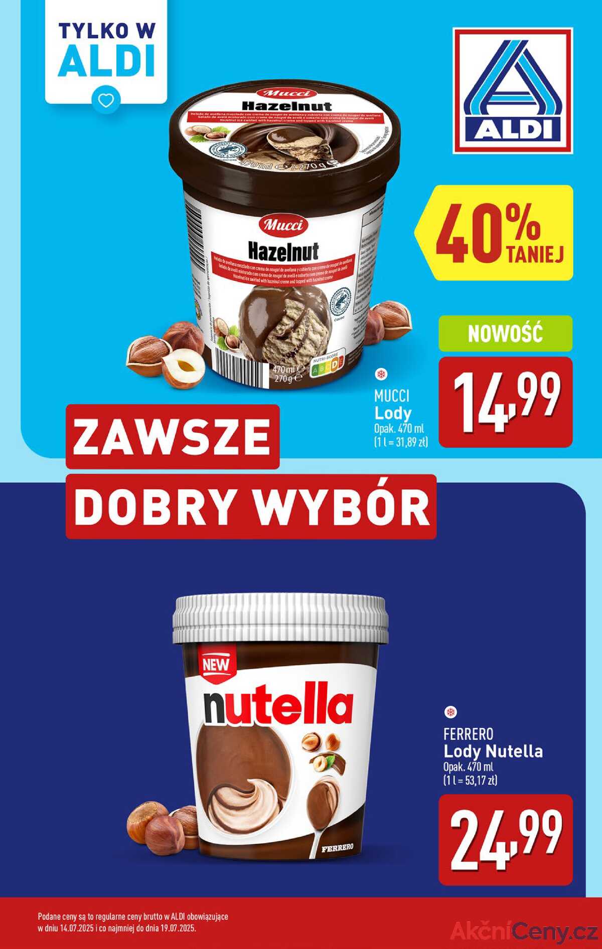 Leták Aldi Polsko 14.7.-19.7.2025 - Zmrzlinová závrať strana 3
