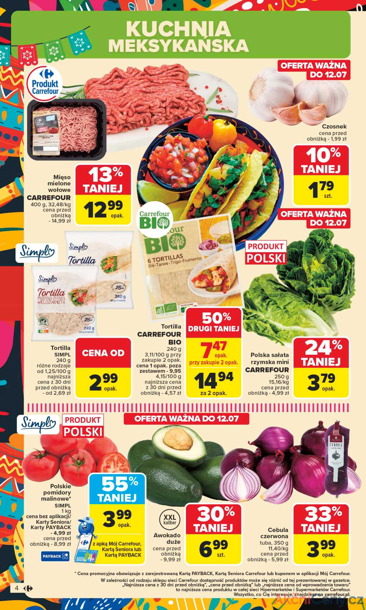 Leták Carrefour Polsko 7.7.-19.7.2025 - Mexická kuchyně strana 4