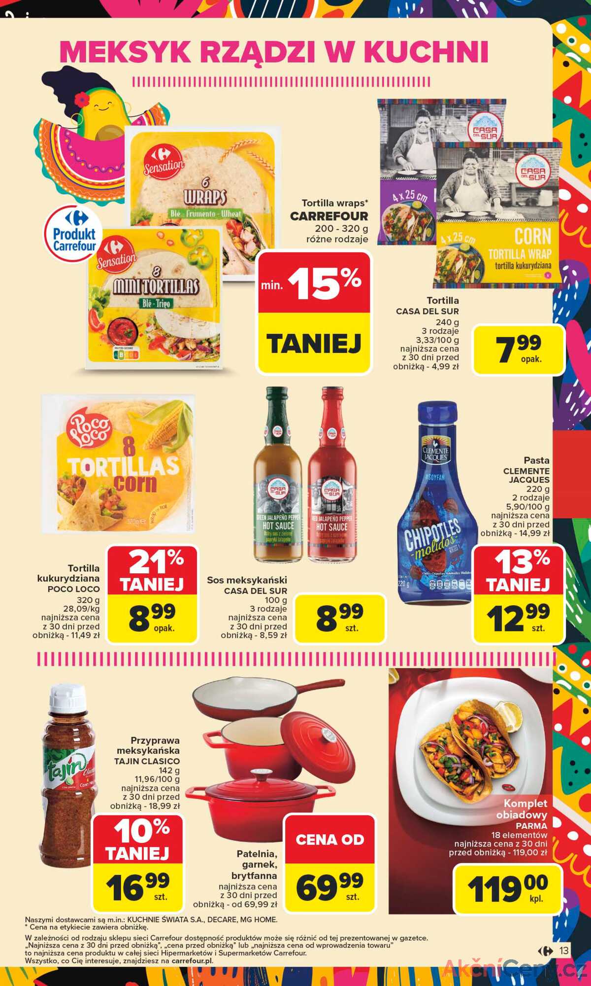 Leták Carrefour Polsko 7.7.-19.7.2025 - Mexická kuchyně strana 13