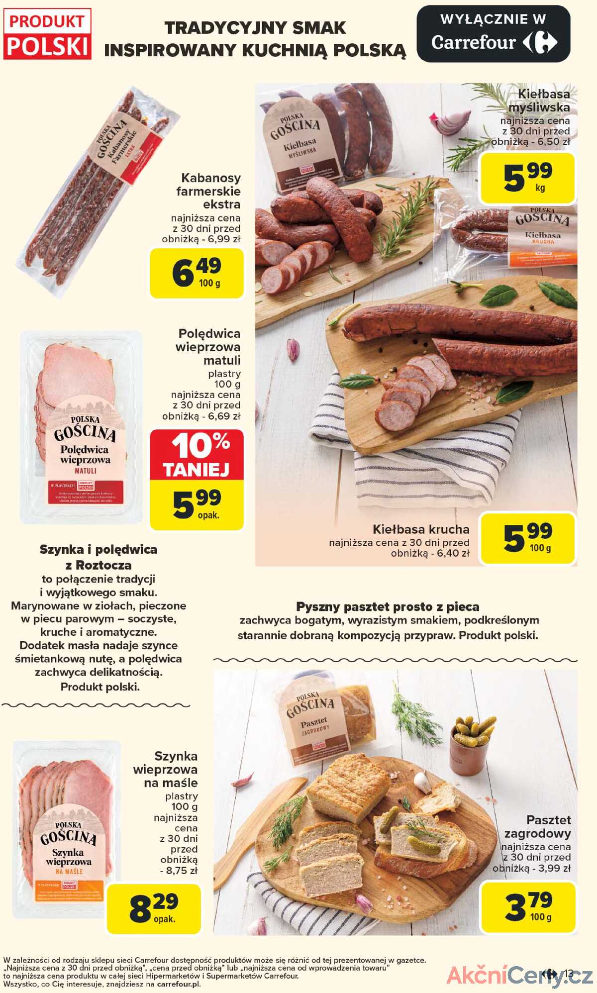 Leták Carrefour Polsko 7.7.-19.7.2025 - Nakupujeme lokálně strana 13