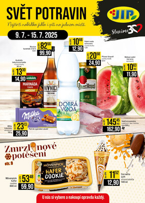 JIP Cash &amp;amp; Carry Jilemnice, Pardubice, Ostrava, Karlovy Vary, Olomouc a Zlín od 9.7. do 15.7.2025