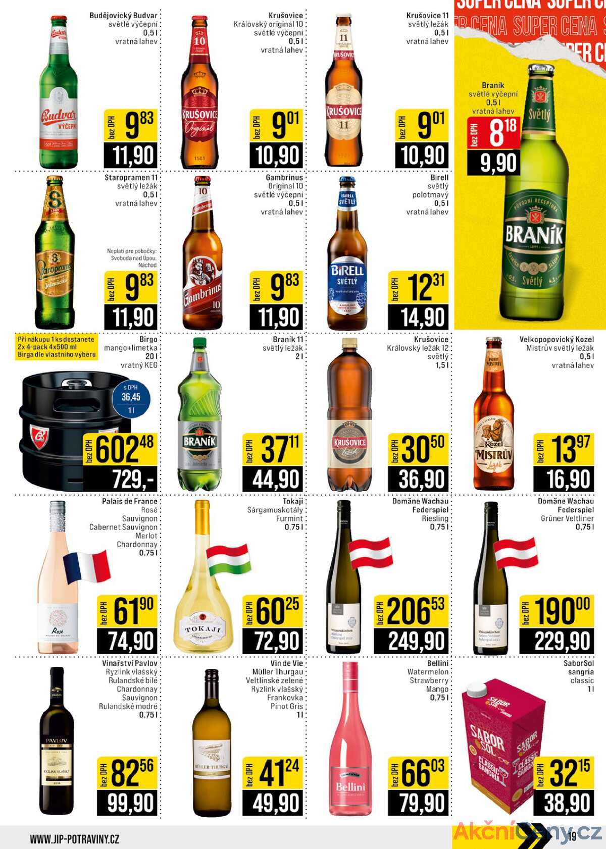 JIP Cash & Carry České Budějovice, Most, Náchod, Polička, Sušice a Svoboda nad Úpou od 9.7. do 15.7.2025 strana 19
