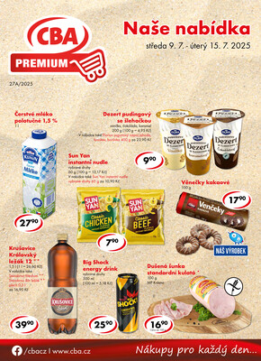 CBA Premium od 9.7. do 20.7.2025