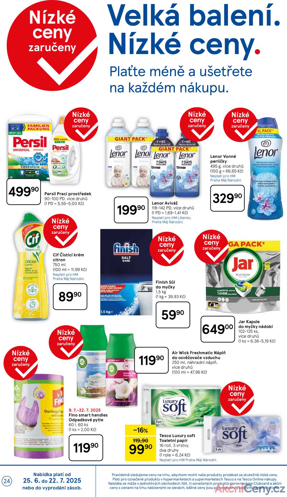 Tesco malé hypermarkety od 16.7. do 22.7.2025 strana 24