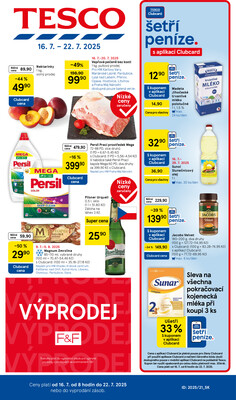 Tesco malé hypermarkety od 16.7. do 22.7.2025