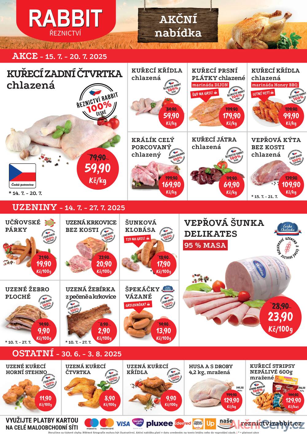 Leták RABBIT řeznictví - RABBIT řeznictví od 14.7. do 20.7.2025 - strana 1 Leták RABBIT řeznictví - RABBIT řeznictví od 14.7. do 20.7.2025 - strana 1