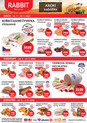 RABBIT řeznictví letáky