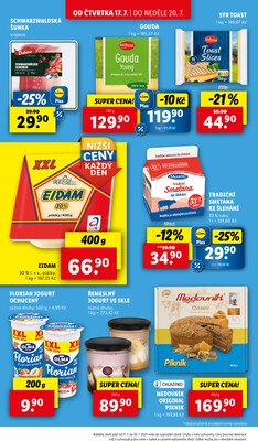 Lidl Čtvrtek od 17.7. do 20.7.2025