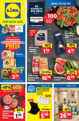 Leták Lidl Rakousko 17.7.-23.7.2025