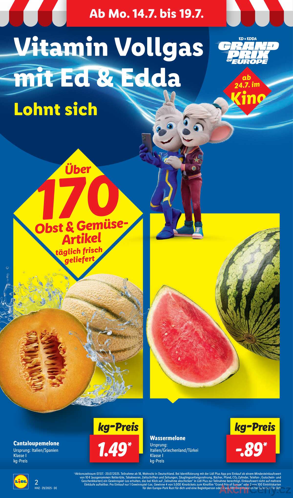 Leták Lidl Německo 14.7.-19.7.2025 strana 2