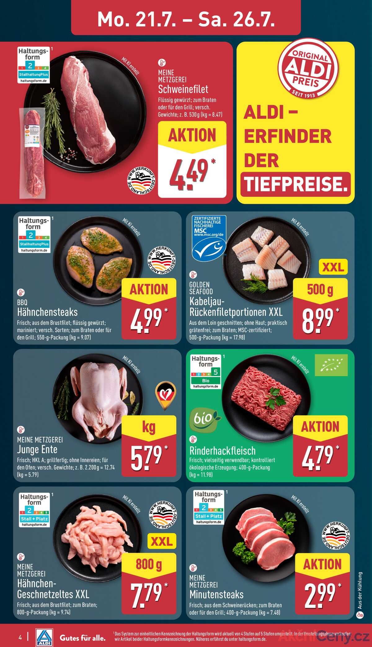 Leták ALDI Německo 21.7.-27.7.2025 strana 4